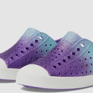 Native Kids Sparkly Purple and Blue Sneakers